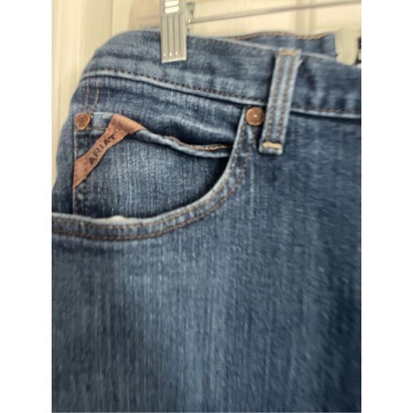 Ariat Denim M3 Loose Mens Blue Dsrk Wash Stackable Straight Leg Jeans Size 32 - Picture 14 of 14